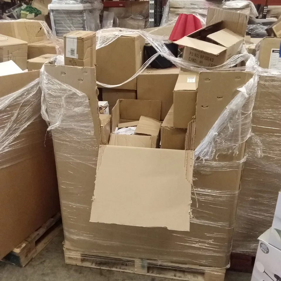 PALLET TO CONTAIN APPROXIMATELY 29 DESIGNER INDOOR LIGHTING PRODUCTS TO INCLUDE; FLOOR LAMPS, LAMPS, WALL LIGHTS, CEILING LIGHTS ETC