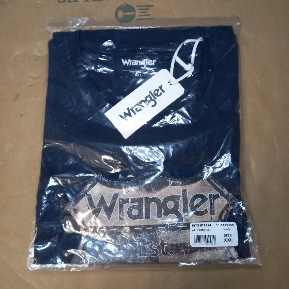 WRANGLER AMERICANA TSHIRT - NAVY, UK 2XL 