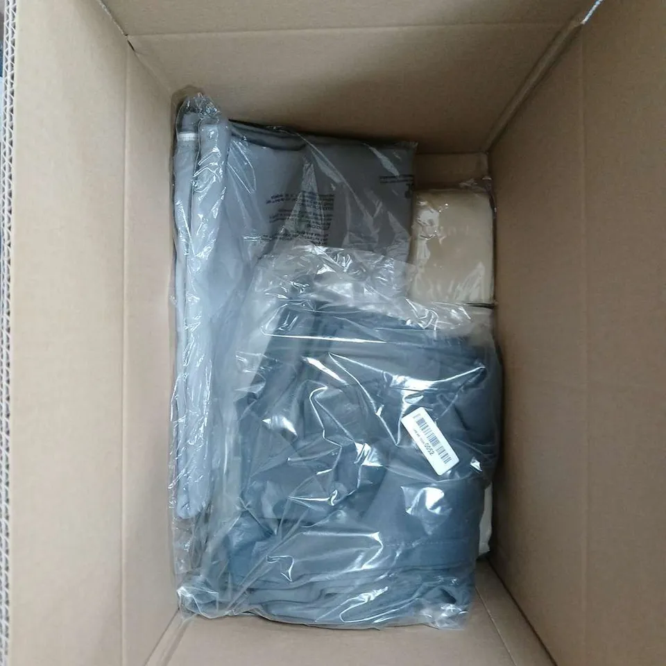 BOX OF APPROXIMATELY 5 ASSORTED CURTAINS IN VARIOUS COLOURS, STYLES AND SIZES