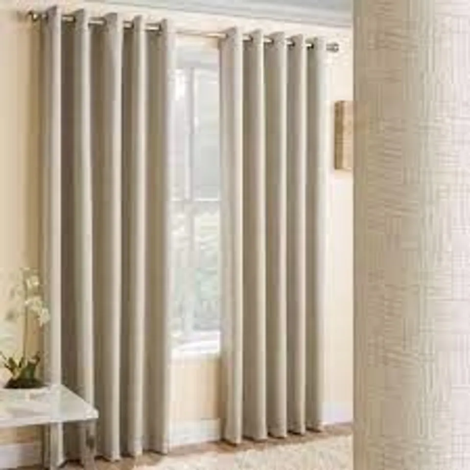 PAIR FALKNER ROOM DARKENING THERMAL CURTAINS each W 229 D 137cm