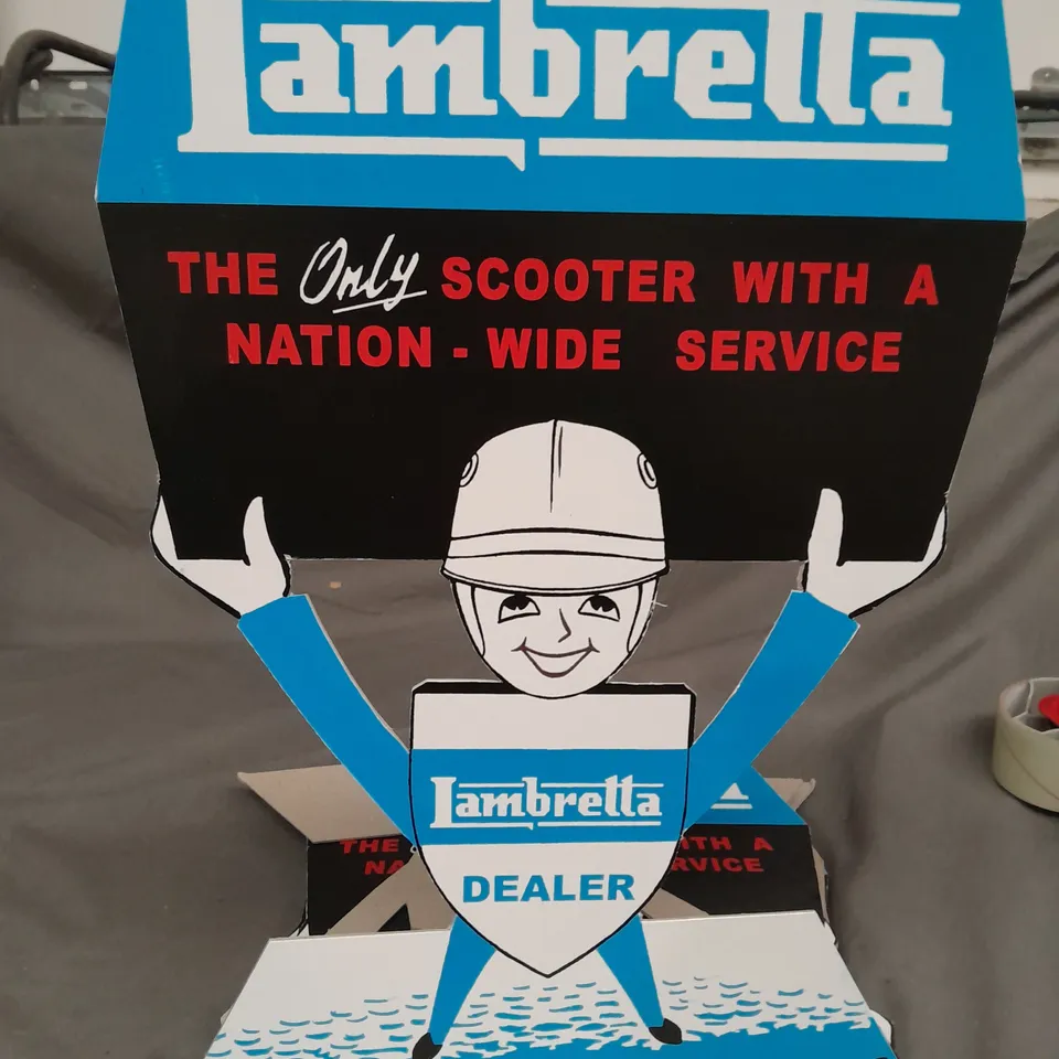 10 LAMBRETTA DEALER SIGNS 