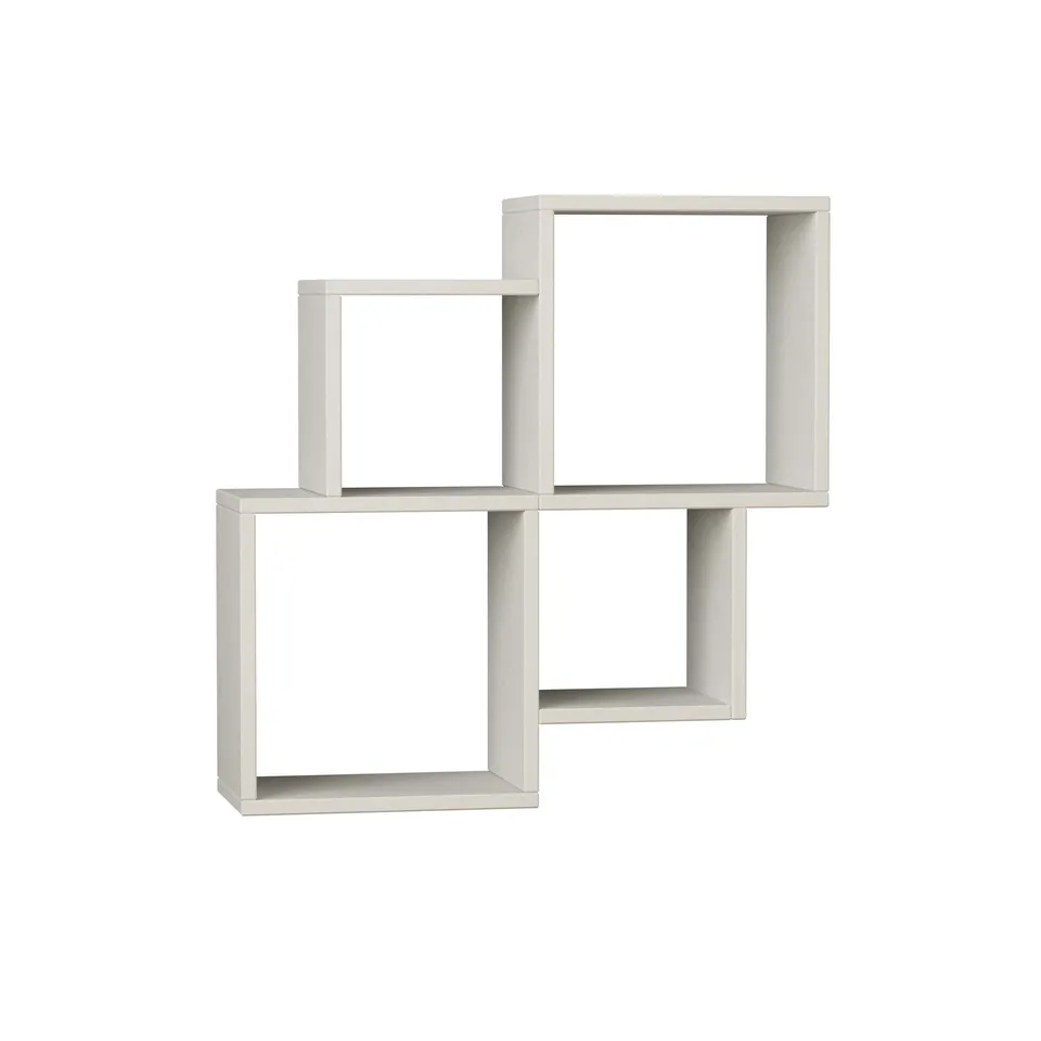 BOXED DECORTIE OYO MODERN FLOATING SHELF WHITE 72CM TALL IN WHITE