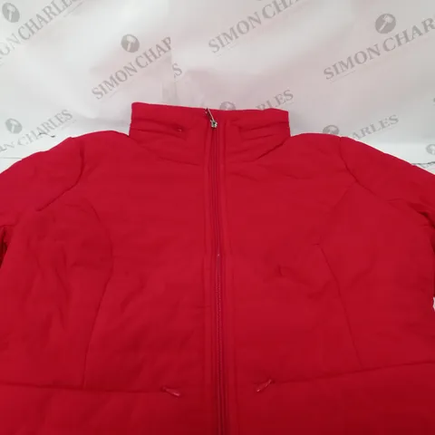 CENTIGRADE FAUX DOWN PADDED JACKET RED MEDIUM