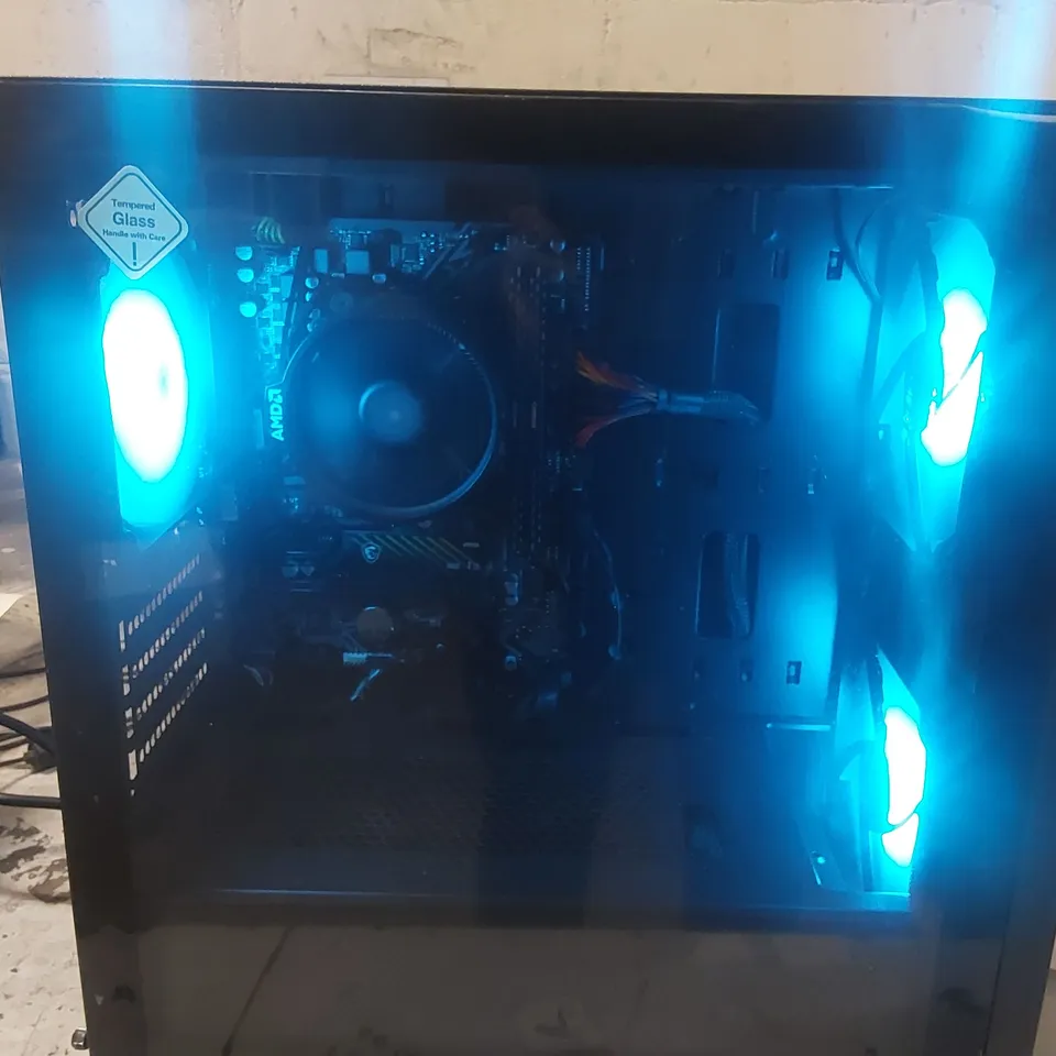 BOXED CUSTOM GAMING PC WITH MSI MONITOR - NO GPU, 16GB CORSAIR RAM, MSI M450 1TB SSD, COUGAR UNIFACE MINI RGB CASE, MSI LCD MONITOR