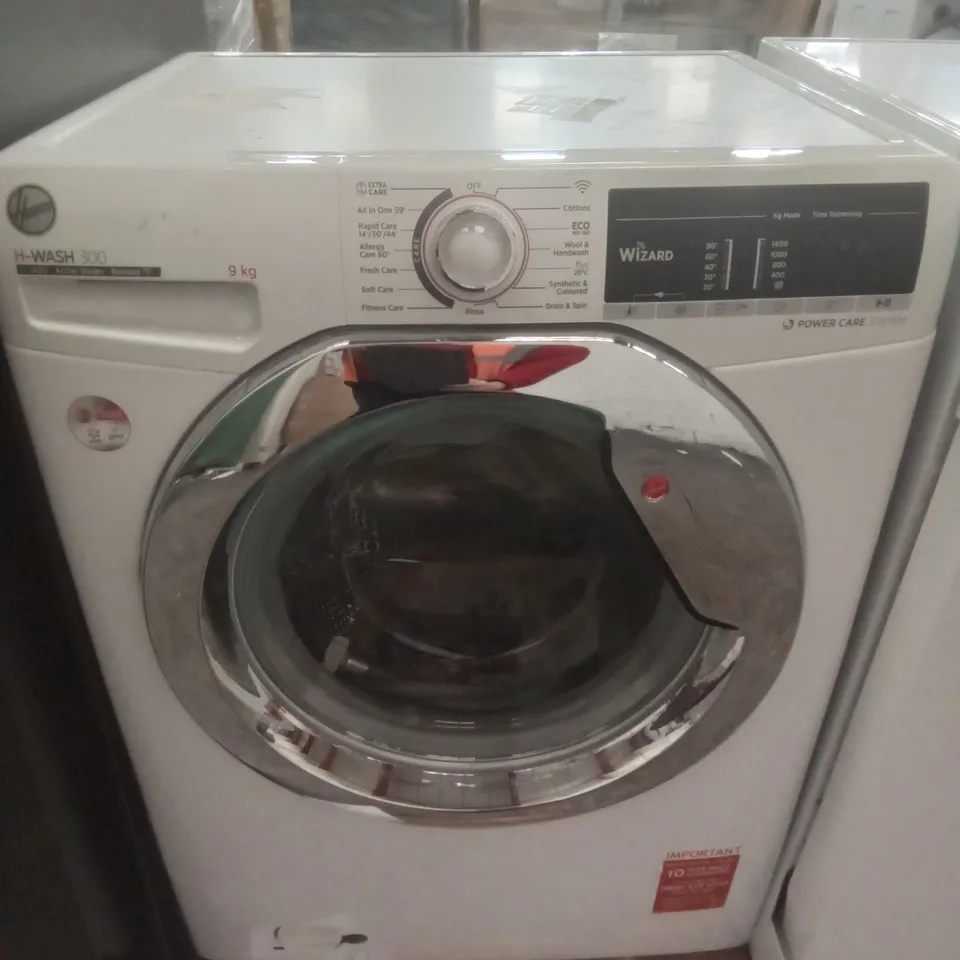 HOOVER H-WASH 300 H3WS495TACE/1-80 9KG WASH, 1400 SPIN WASHING MACHINE - WHITE RRP £319.99
