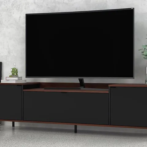BRAND NEW BOXED MINT ESSENTIALS BROOKLYN BLACK TV UNIT- 170cm (1 BOX)