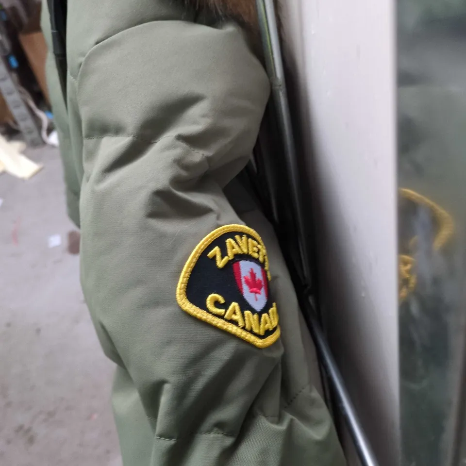 ZAVETTI CANADA DUSTY OLIVE HOODED PUFFER JACKET – WOMEN'S