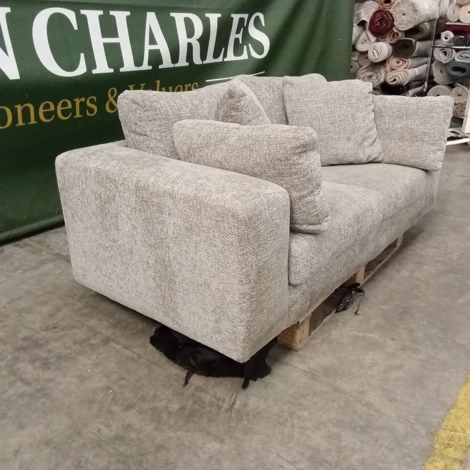AVENA 3 SEATER FABRIC SOFA - GREY RRP £899