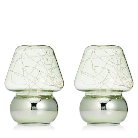 HOME STORIES LED SET OF 2 INDOOR OUTDOOR TABLE LAMP