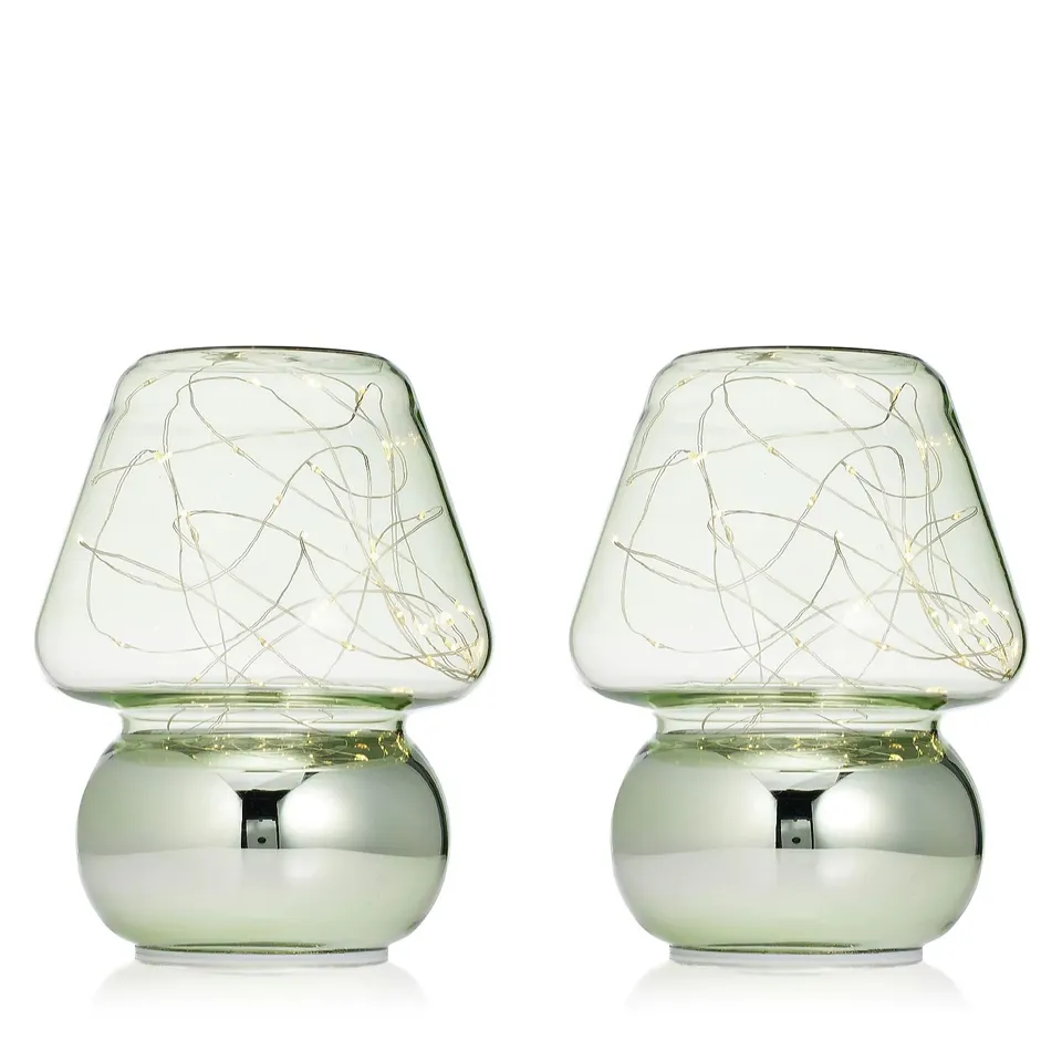 HOME STORIES LED SET OF 2 INDOOR OUTDOOR TABLE LAMP