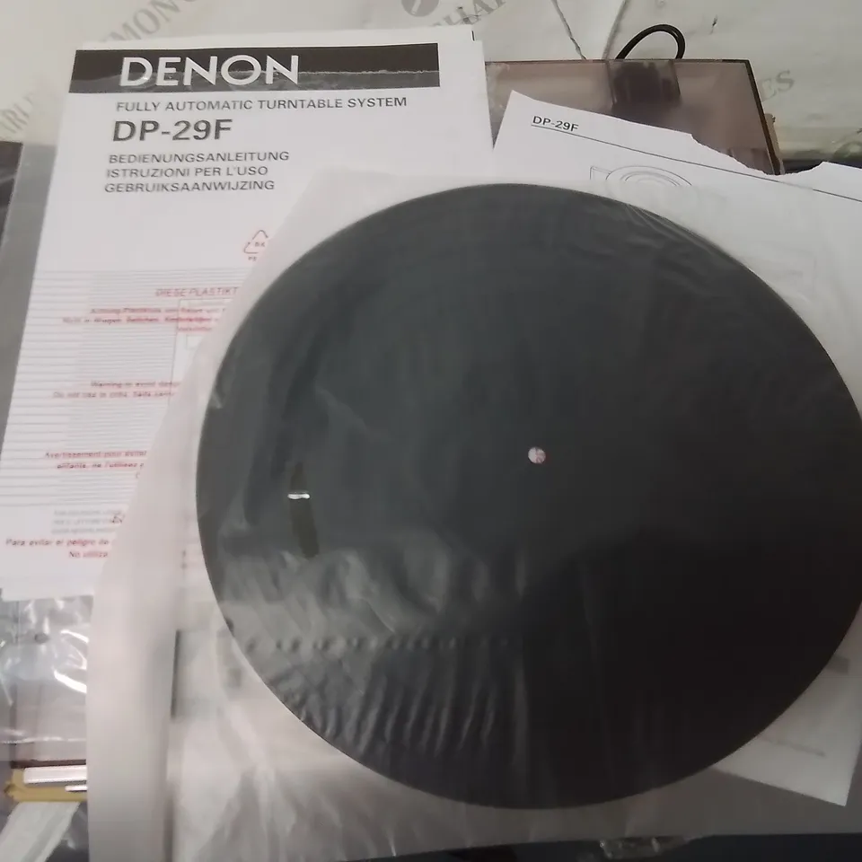 BOXED DENON DP-29F TURNTABLE