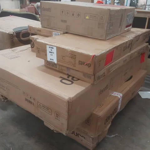 PALLET CONTAINING A LARGE QUANTITY OF ASSORTED DANETTI FURNITURE PARTS