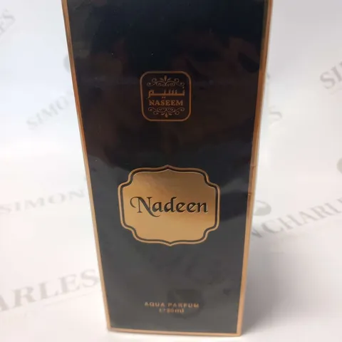 BOXED AND SEALED NADEEN AQUA PARFUM 80ML