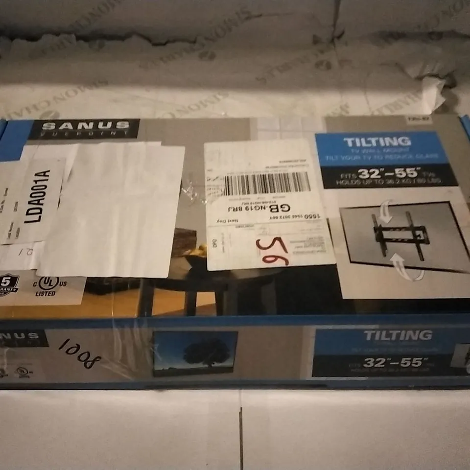 BOXED TILTING TV WALL MOUNT 