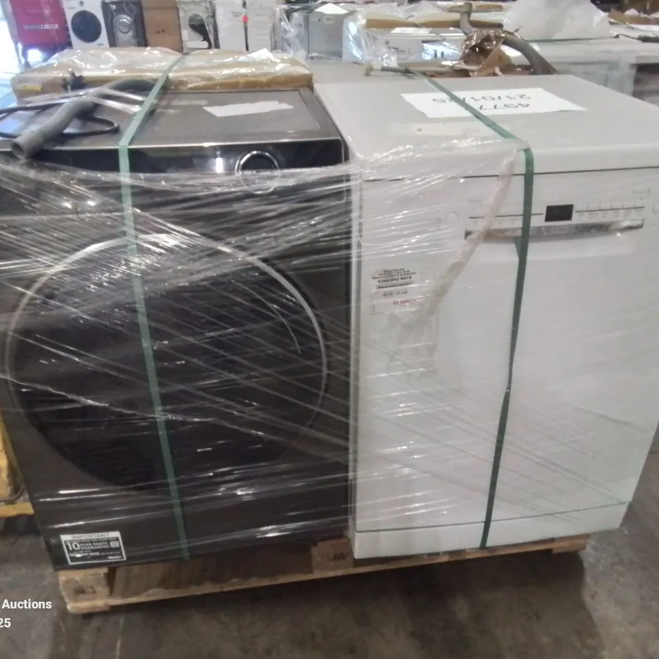 PALLET OF APPROXIMATELY 4 UNPROCESSED RAW RETURN WHITE GOODS TO INCLUDE;