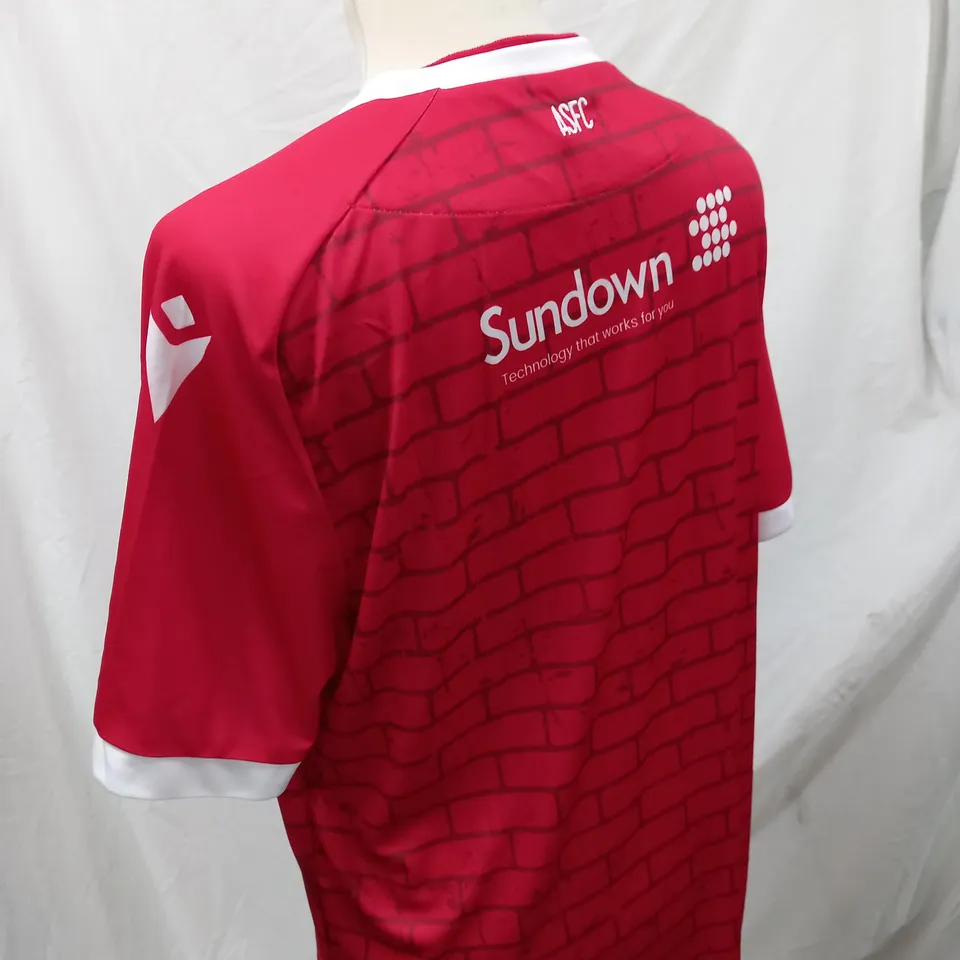 ACCRINGTON STANLEY FOOTBALL CLUB SHIRT - SIZE L