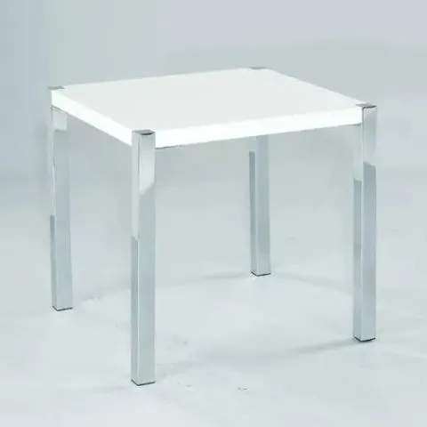 BRAND NEW BOXED NOVELLO LAMP TABLE IN WHITE (2 BOXES)