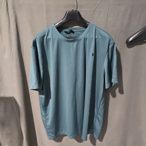 BOX OF APPROXIMATELY 25 CLOTHING ITEMS INCLUDING: BLUE VERY TOP, BROWN PRIMARK JUMPER AND BLACK PUFFER JACKET