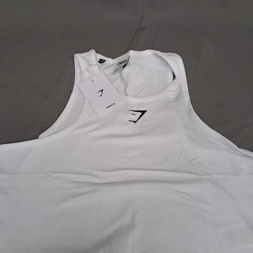 GYMSHARK LIFTING ESSENTIAL COTTON CROP TANK SIZE XXS