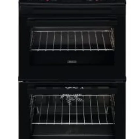 ZANUSSI 55CM CERAMIC HOB COOKER WITH FAN OVEN BLACK MODEL ZCV46250BA