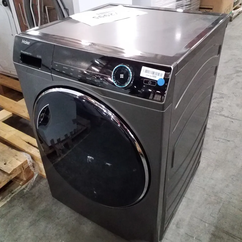 HAIER FREESTANDING HEAT PUMP TUMBLE DRYER GRAPHITE