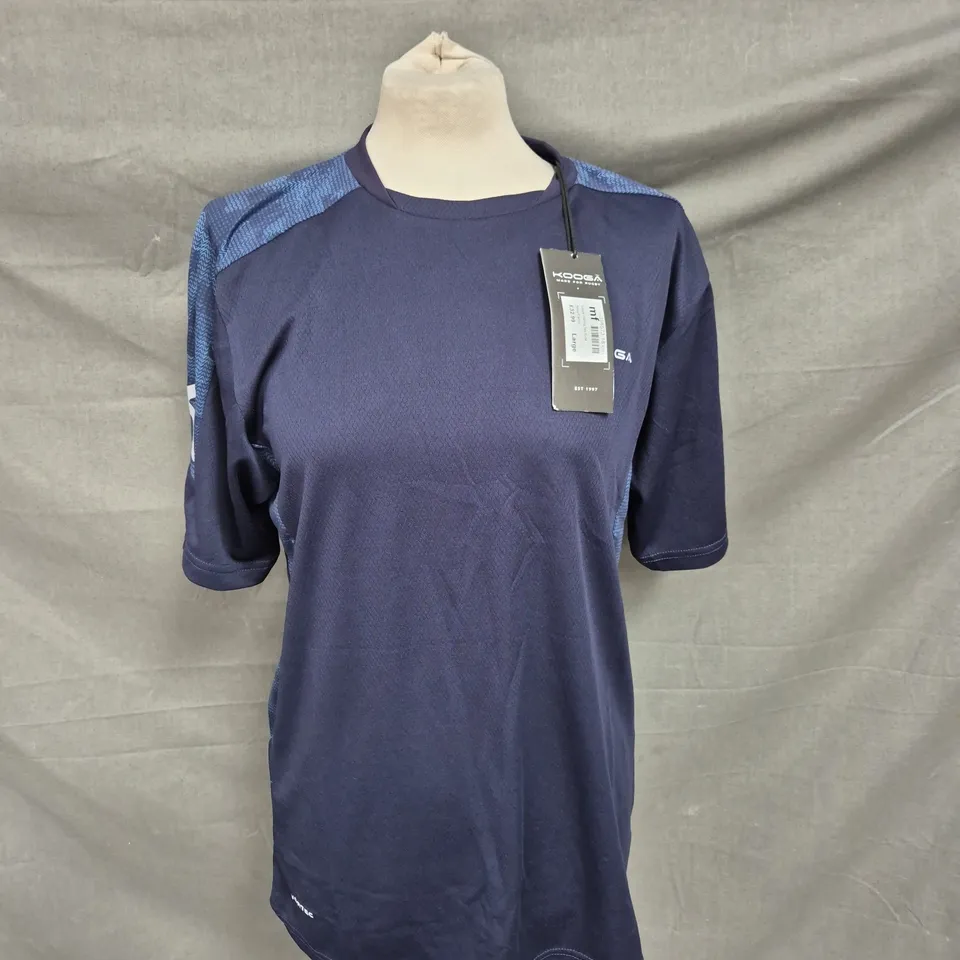 KOOGA TRAINING TEE - NAVY CAMO - SIZE LARGE