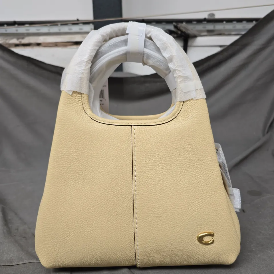 COACH SMALL YELLOW HANDBAG 