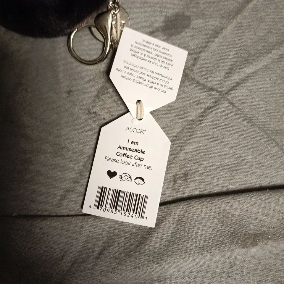 JELLYCAT AMUSEABLES COFFEE CUP PLUSH – BLACK