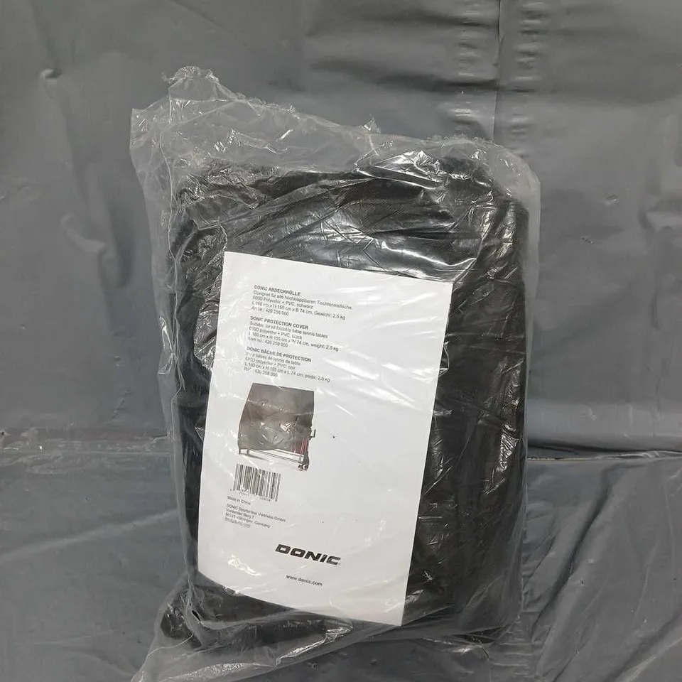 DONIC FOLDING TABLE TENNIS TABLE COVER IN BLACK 