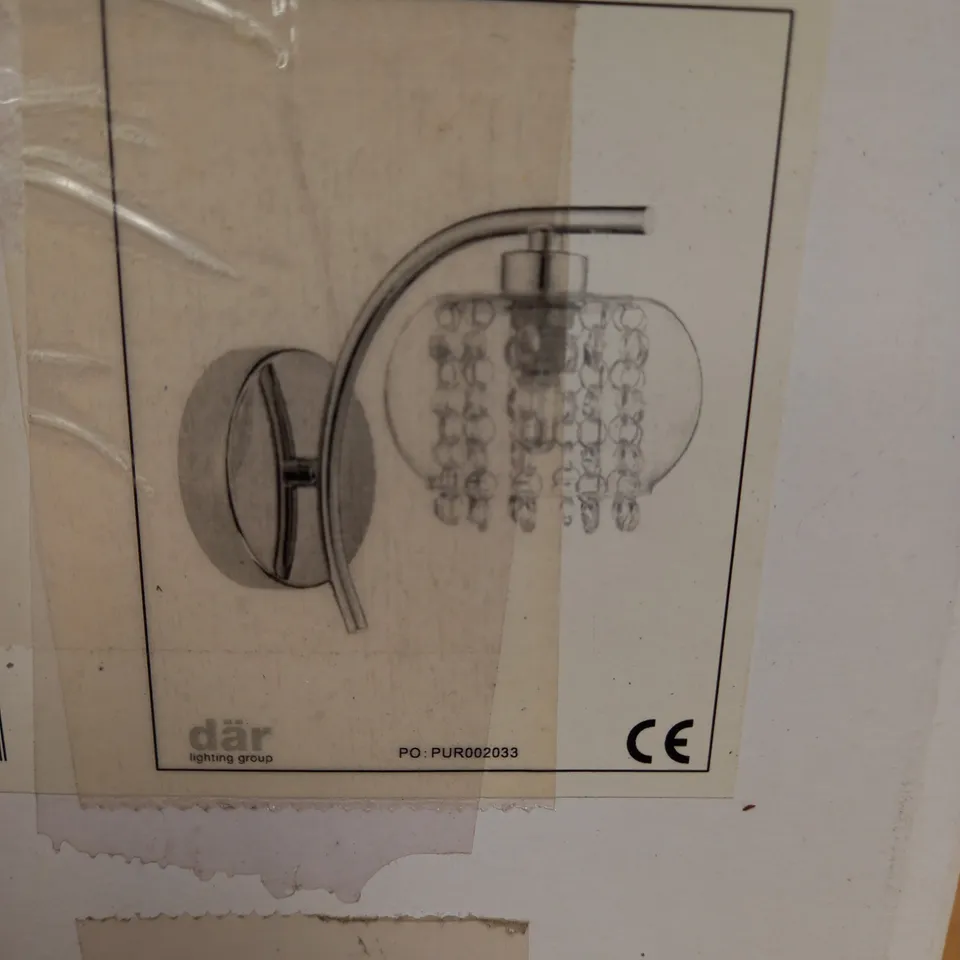 ELMA WALL LIGHT POLISHED CHROME & GLASS