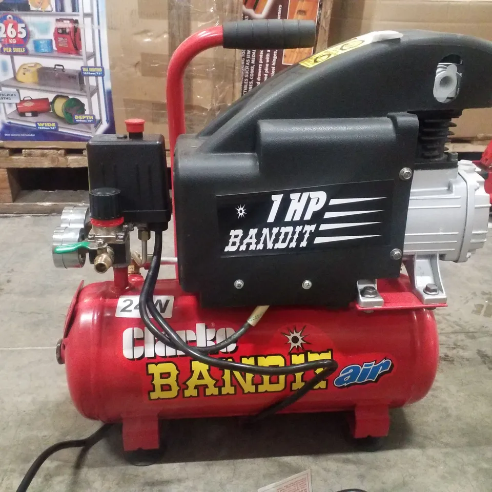 CLARKE BANDIT V 4.2CFM 8 LITRE 1HP AIR COMPRESSOR (230V)