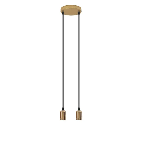 BOXED ARMOY - LIGHT FRENCH GOLD CLUSTER PENDANT 