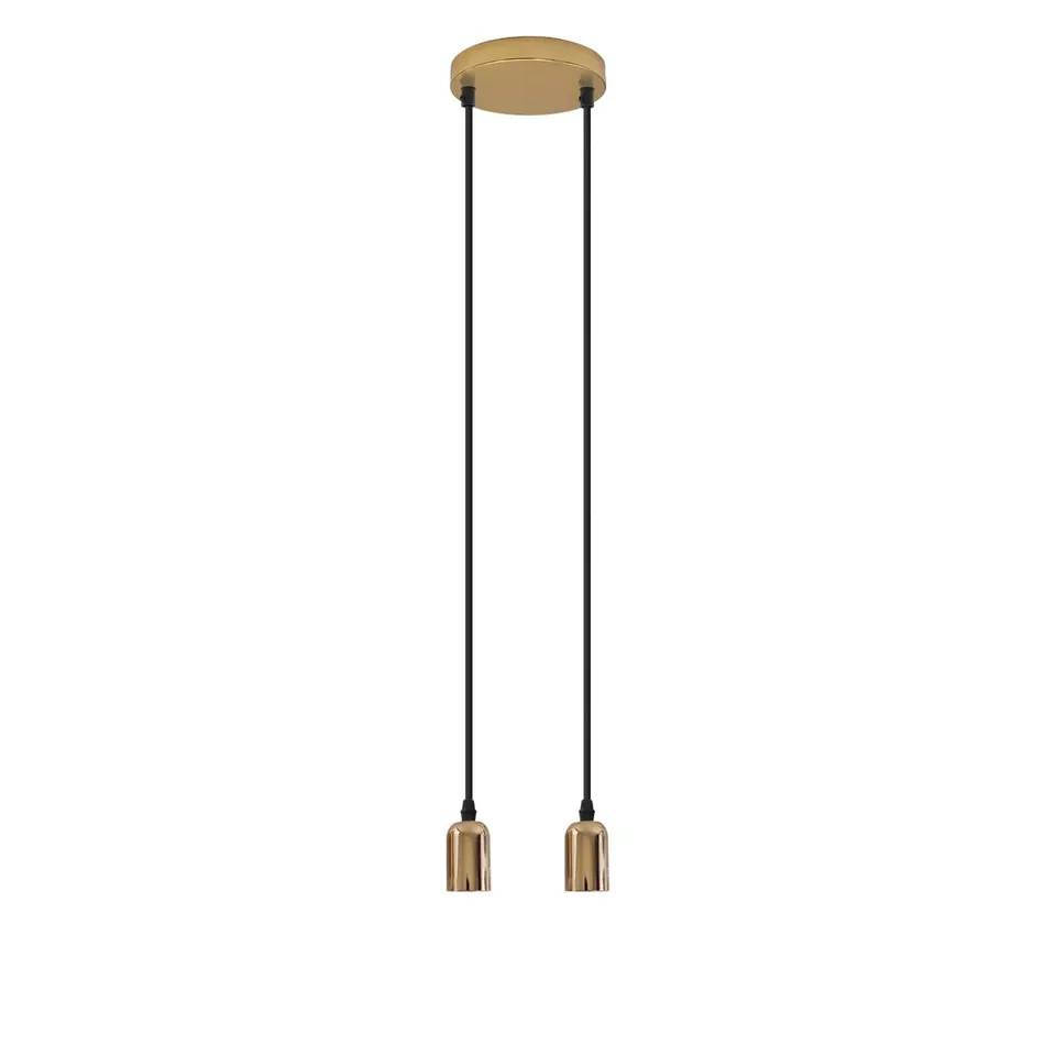 BOXED ARMOY - LIGHT FRENCH GOLD CLUSTER PENDANT 