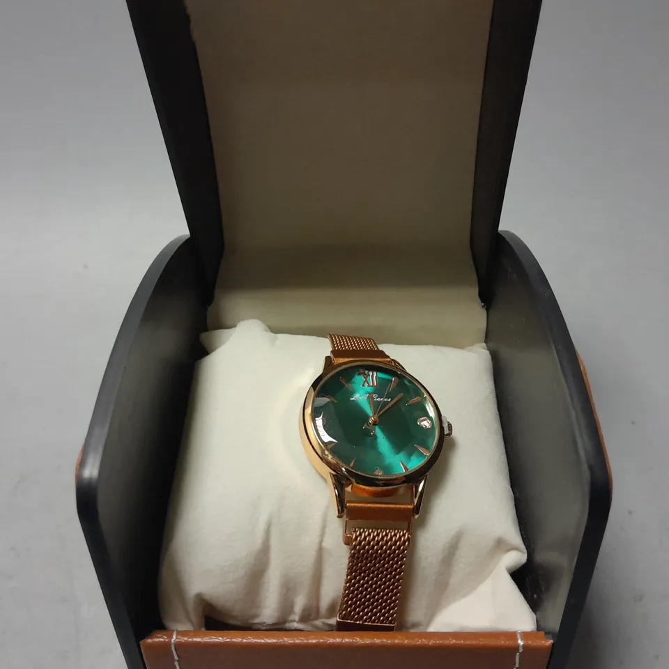 LADIES LA BANUS WATCH – CHAIN LINK METAL STRAP – MAGNETIC CLASP – GIFT BOX