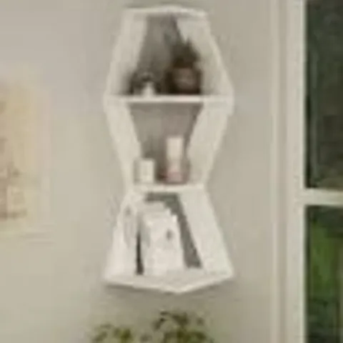 BRAND NEW BOXED SABLO CORNER SHELF - WHITE