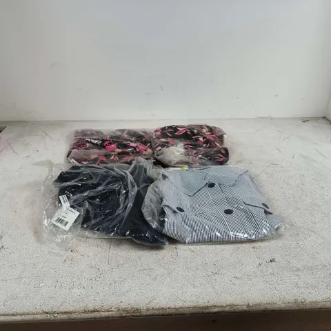 BOX OF APPROXIMATELY 25 ASSORTED CLOTHING ITEMS OF VARIOUS SIZES AND STYLES