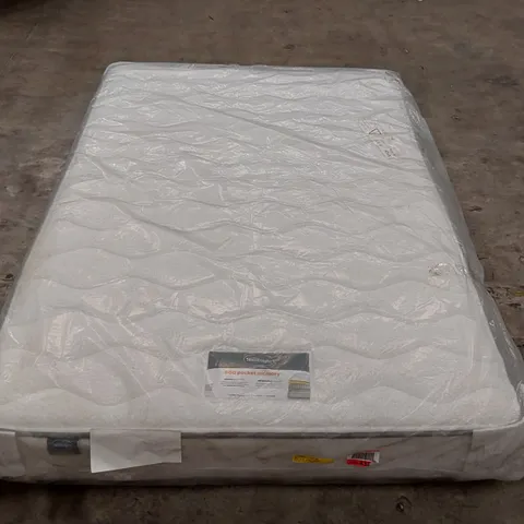 QUALITY BAGGED SILENTNIGHT 4'6" DOUBLE POCKET MEMORY 800 MATTRESS 