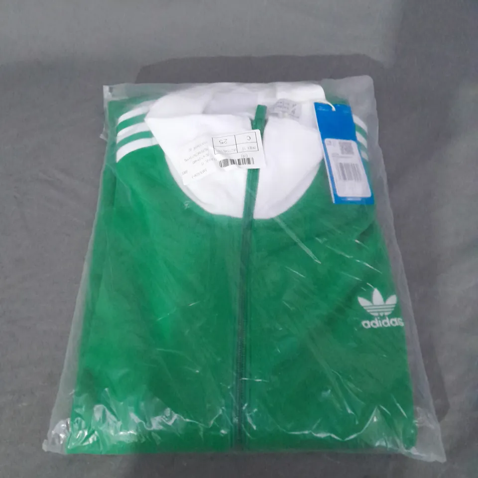 BAGGED ADIDAS BECKENBAUER TRACK TOP IN GREEN IZE XL