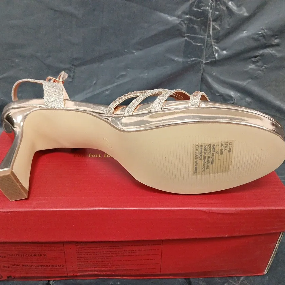 BOXED PIZZ ANNU LENA HIGH HEEL SHOES - UK SIZE 8