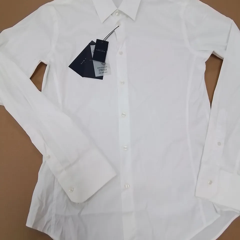 ZARA BASIC MAN LONG SLEEVE SUPERSLIM FIT SHIRT - L
