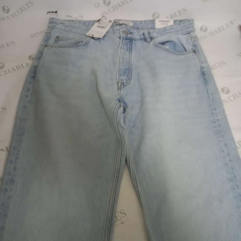 ZARA STRAIGHT LIGHT DENIM JEANS - EUR 46