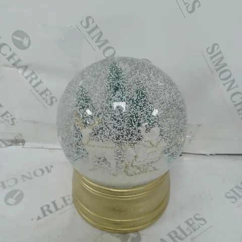BOXED SANTA EXPRESS CHRISTMAS CHARACTER MUSICAL WATER SPINNER