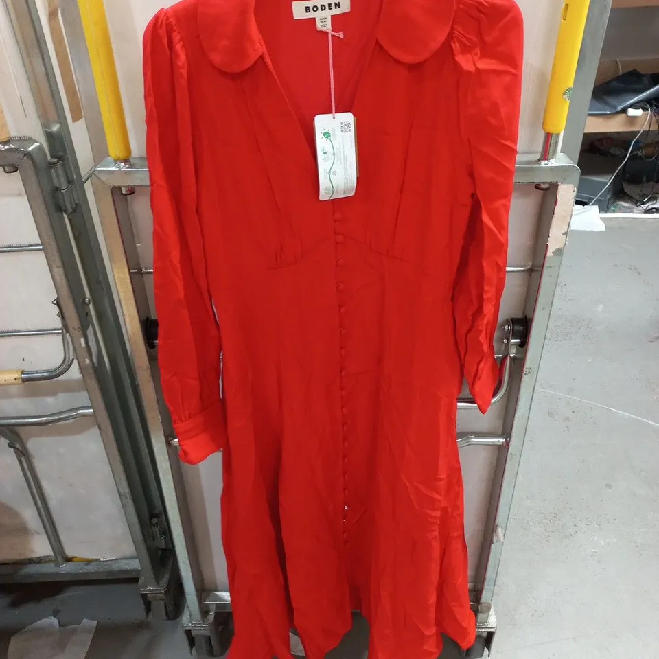 BODEN RED DRESS, UK 10P (US 6P) – WOMEN'S CLOTHING
