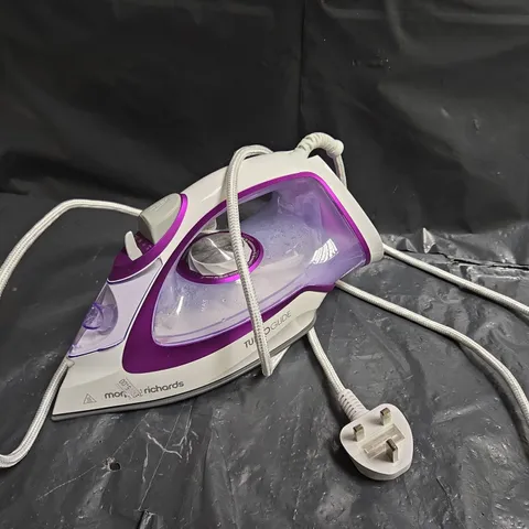 MORPHY RICHARDS TURBO GUIDE STEAM IRON – PURPLE & WHITE
