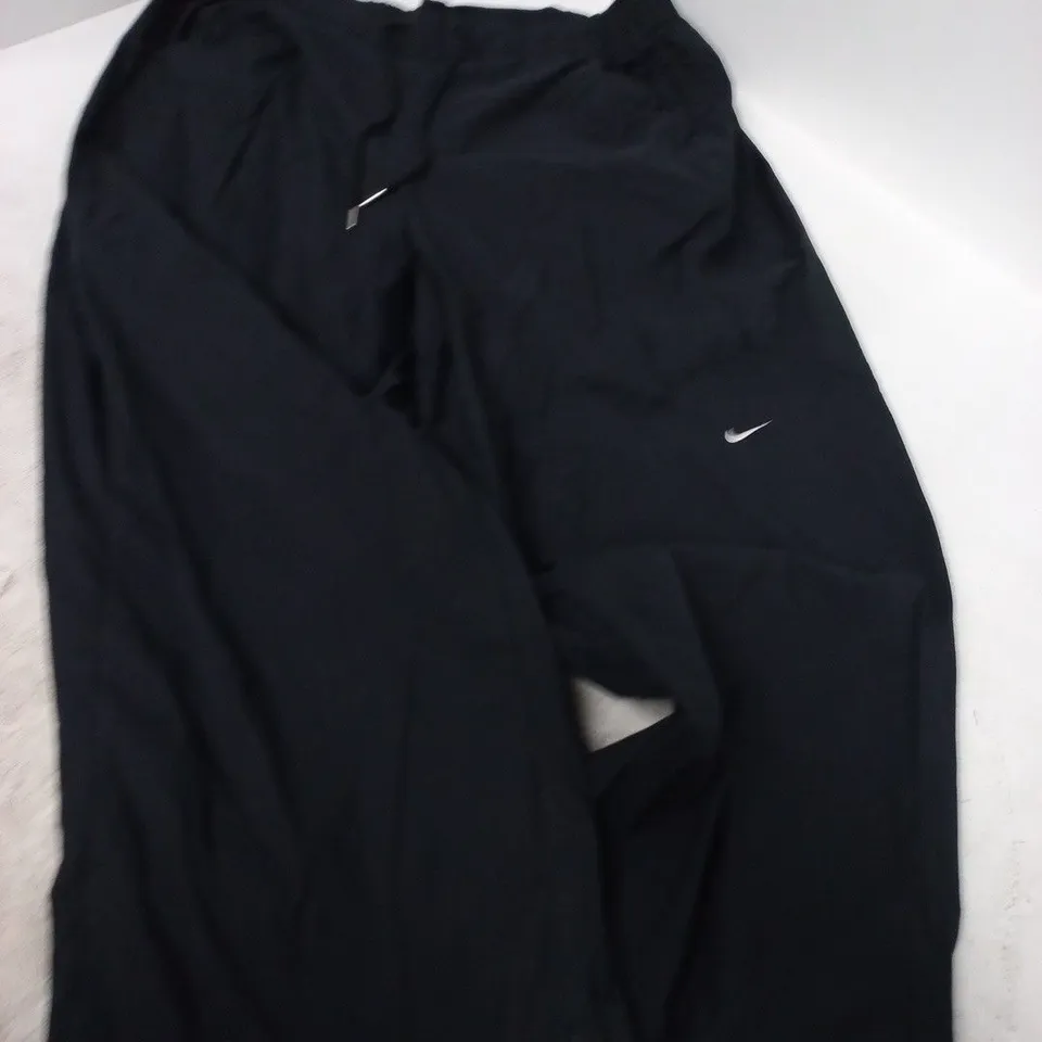 NIKE BLACK ATHLETIC TROUSERS (PANTS) – ELASTICATED WAIST, NIKE SWOOSH