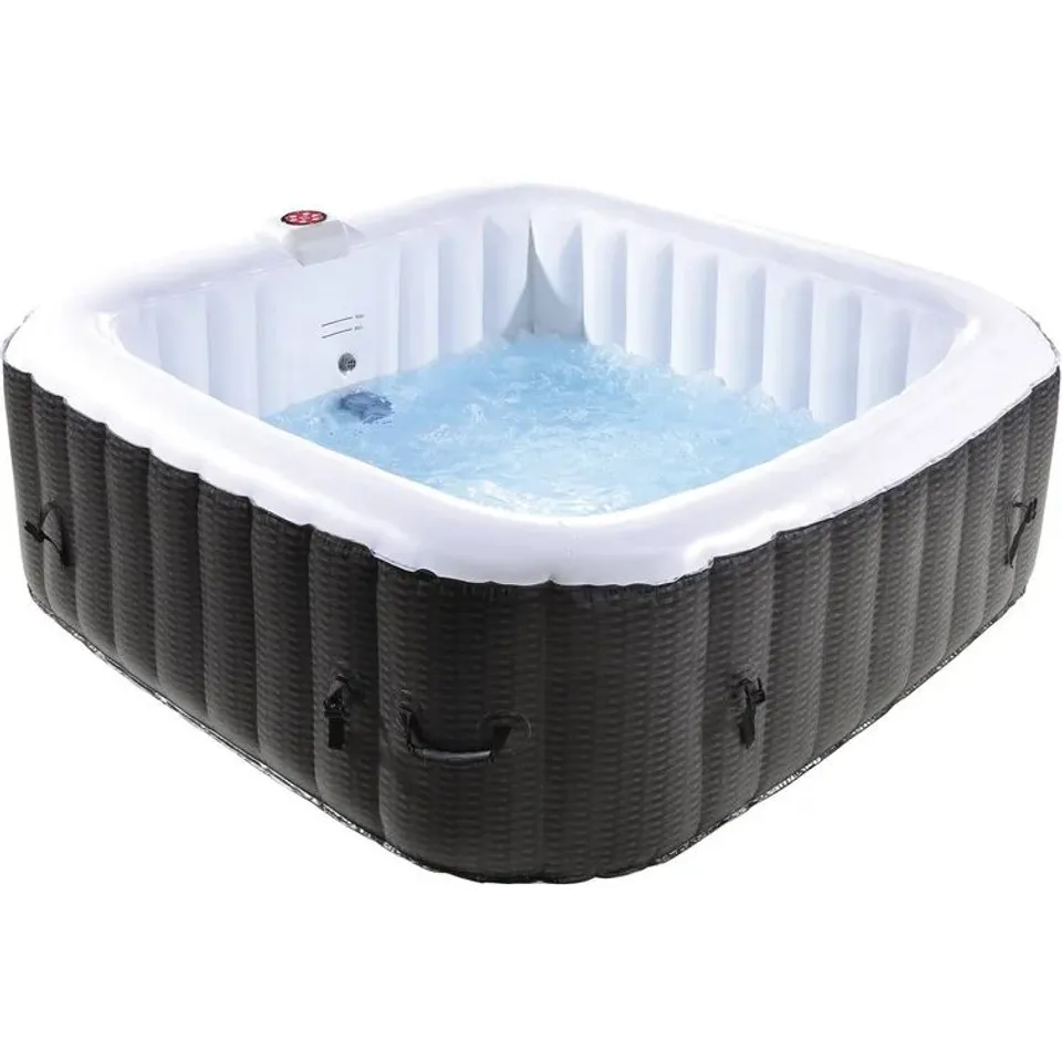 BOXED FREEPORT PARK 240V 6 PERSON - PERSON 130 - JET VIYNL SQUARE PLUG AND PLAY HOT TUB 