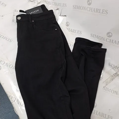 LEGEND MENS SLIM FIT BLACK JEANS SIZE 32/34 