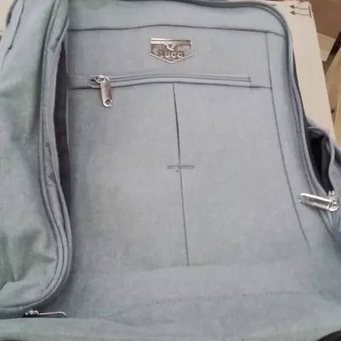 SLEEVED LUGG SINGLE TROLLEY SOFT CABIN BAG GREY