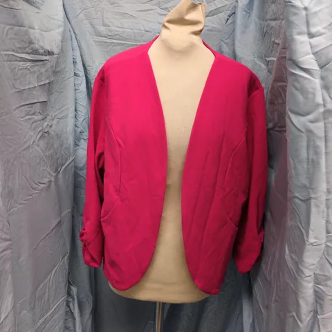 MINT LIMIT PINK DRAPED OPEN-FRONT JACKET SIZE XXL