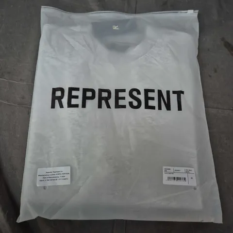 BAGGED REPRESENT JERSEY INITIAL SWEATER – ICE GREY MARL – UK M